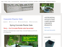 Tablet Screenshot of massifconcrete.com